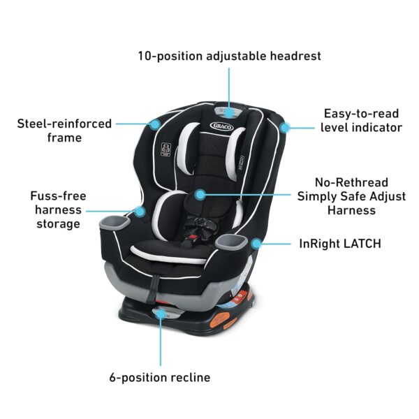Graco Extend2Fit Convertible Baby Car Seat 02