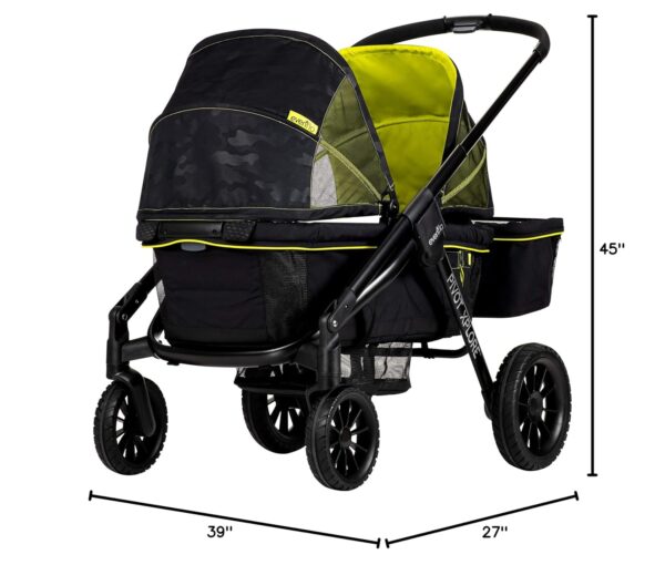Evenflo Pivot Xplore All-Terrain Stroller Wagon (Wayfarer Black) - market4kids