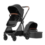 Mompush Ultimate 2 Baby Stroller for Infant and Toddler with Newborn Mode and Reversible Seat, All-Terrain Stroller with All-Wheel Suspension, Includes Car Seat Adapter and Large Storage Basket