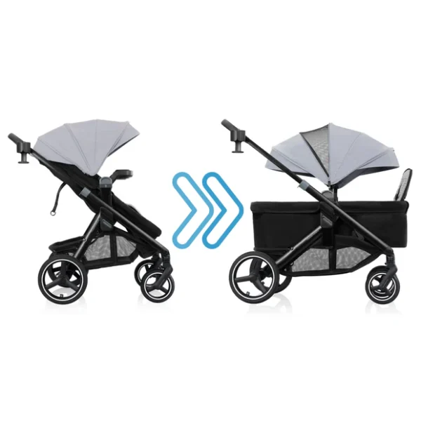 Evenflo Transformer Stroller to Wagon Travel System market4kids.com