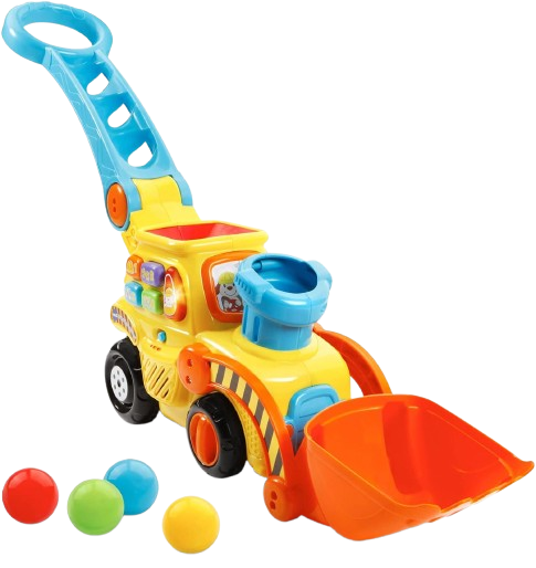 VTech Pop-a-Balls Push and Pop Bulldozer market4kids.com