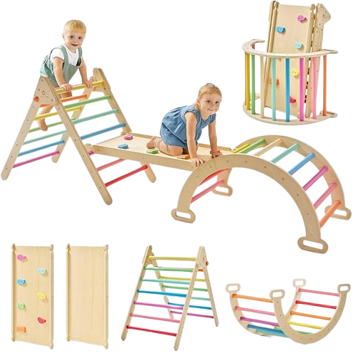 Tiny Land Pikler Triangle Set (7-in-1) market4kids.com