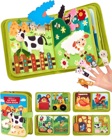hahaland Busy Book for Toddlers 1-3 market4kids.com