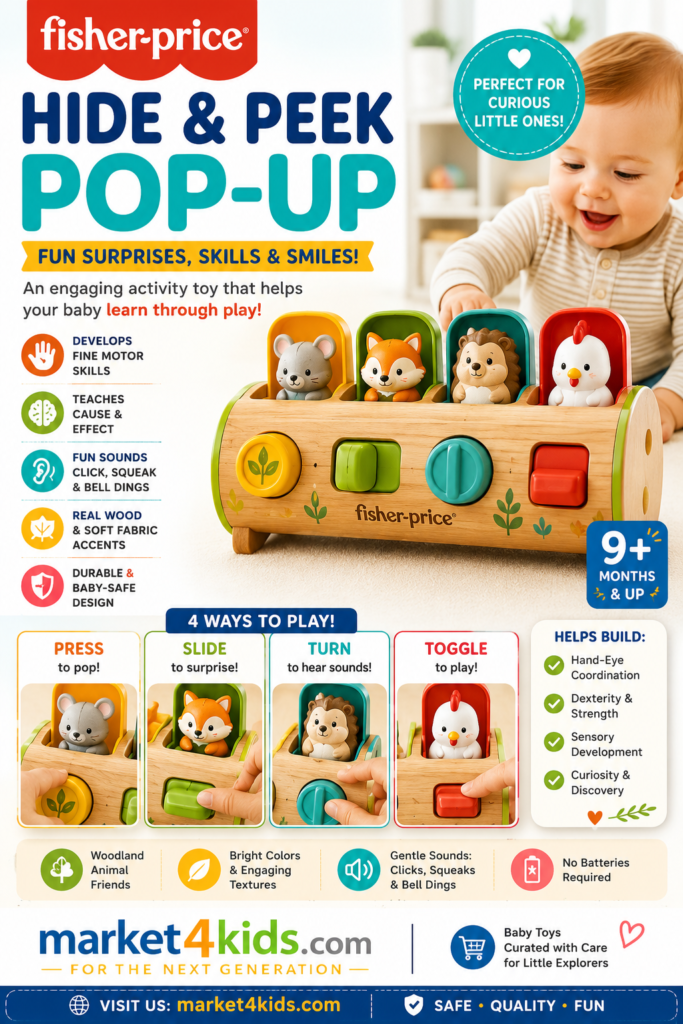 Fisher-Price Hide & Peek Pop-Up Infant Activity Toy market4kids.com