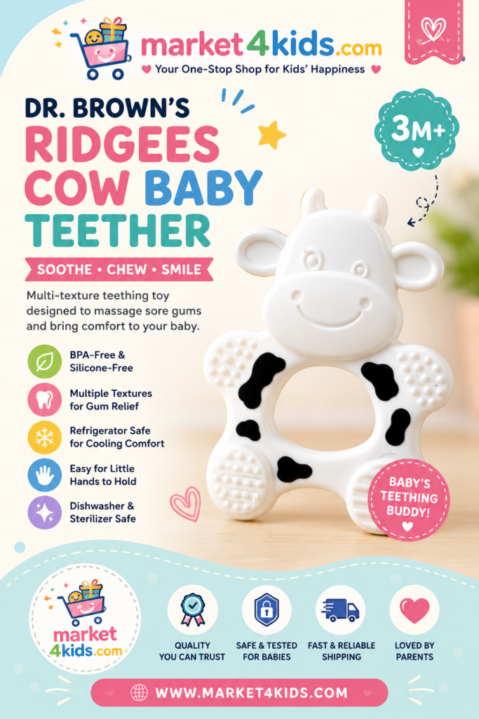 Dr. Brown’s Ridgees Cow Baby Teether market4kids.com